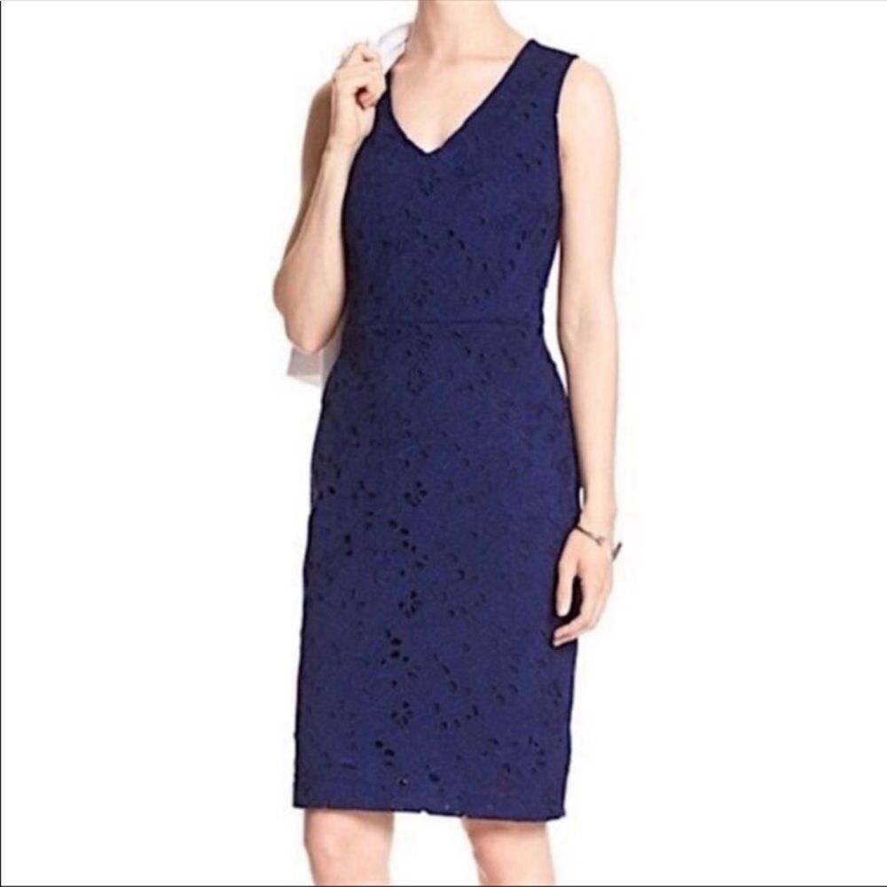 Banana Republic | Navy Lace Dress, Size 0